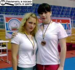 Бронзові призерки V спортивних ігор Ольга Прохор (ліворуч) та Світлана Рижикова