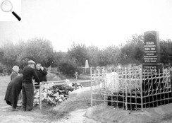 Рідні біля могили Арона Гутника, біля 1961 р.