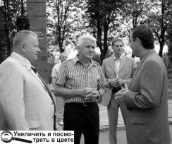 Зустріч В.М.Литвина з міським головою М.П.Боровцем
